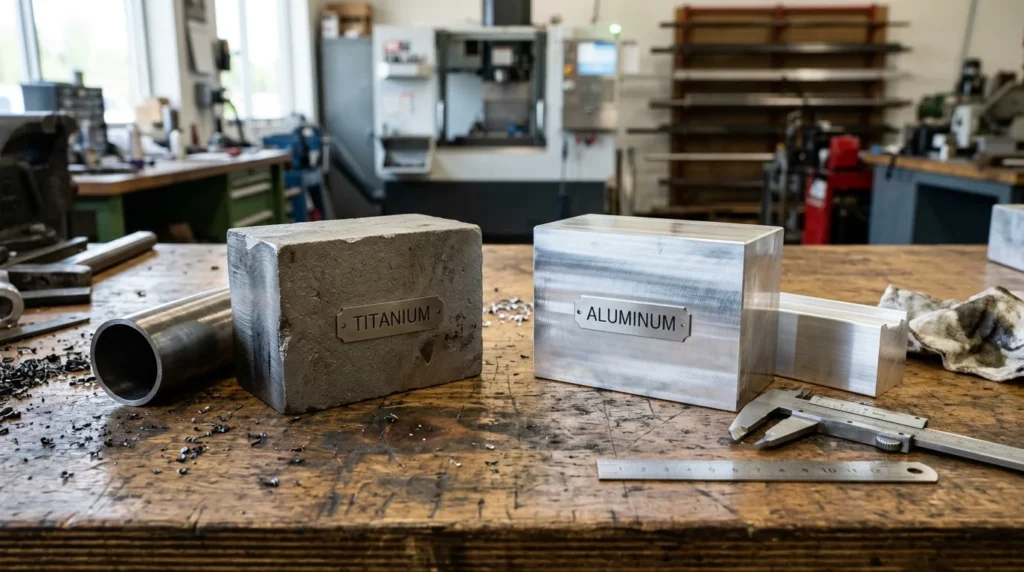titanium or aluminum
