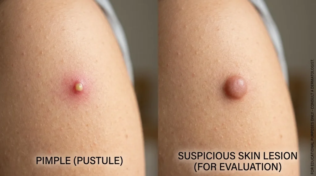 tumor or pimple